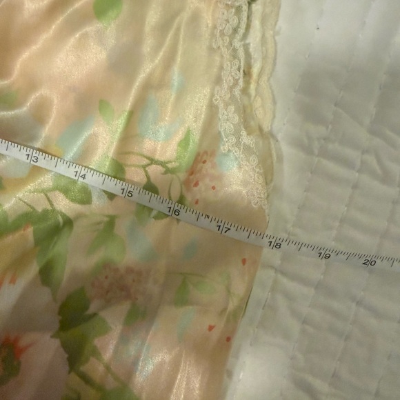 Oscar de la Renta Pink Label Satin Floral Nightgown Slip Dress Women’s S - Picture 4 of 7